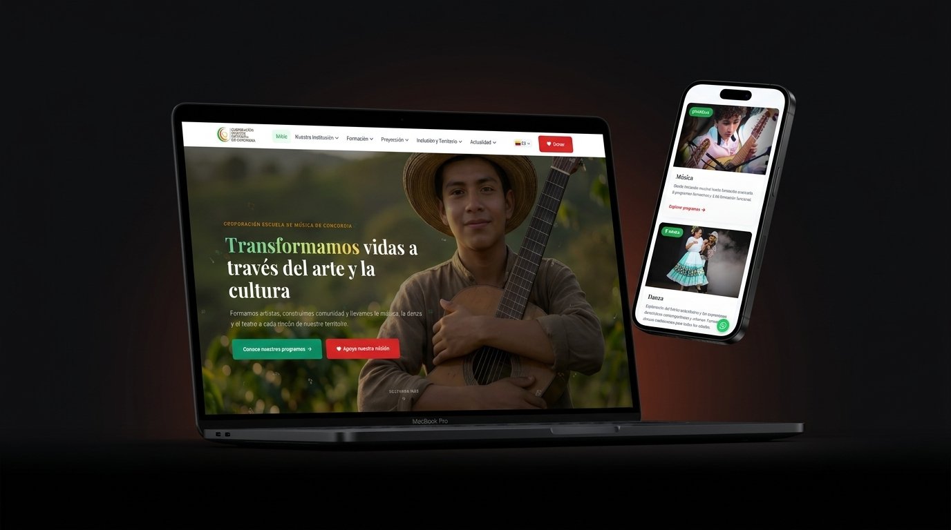 Cormúsica · Web Institucional